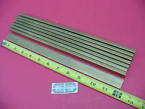 8 Pieces 1/4" x 1" C360 BRASS FLAT BAR 12" long Solid Mill Stock H02 .25"x 1.0" - Picture 1 of 1