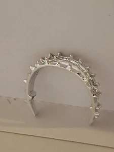 NEW BARBIE SHINY SILVER SPIKED HEADBAND FOR Barbie ACCESSORY - Picture 1 of 4