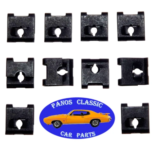 Tablero de rejilla #6 Tornillo Perno U Clips Tuercas en J para Chrysler Dodge Plymouth 10 piezas #56 Foto 1 de 4