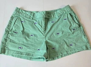 Vineyard Vines Women's Shorts Whale Logo Embroidered Chino Preppy Size 4 - Picture 1 of 3