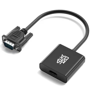 Adapter VGA na HDMI Wsparcie audio Rozdzielczość 1080P VGA na HDMI PC, Laptop - Zdjęcie 1 z 9