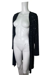 Wallis Cardigan Size Medium petite Black Sequinned Womens Top NEW EU42 RRP £35 - Picture 1 of 12