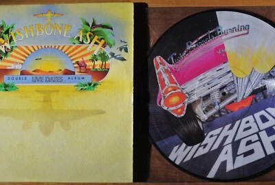 WISHBONE ASH Live Dates 2-LP Used EX + Twin Barrels Burning Ltd Pic Disc LP New - Image 1 of 4