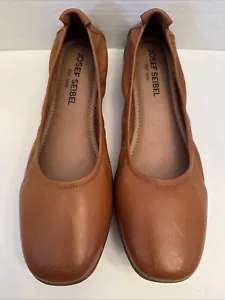 NEW Josef Seibel Women's EU 41 / US 9.5-10 Fenja 01 Ballet Flat Camel Tan NWOB - Picture 1 of 6