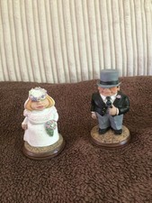 VINTAGE CAKE TOPPER 'BRIDE & GROOM'