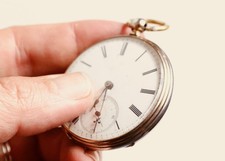 LOT 27 A Solid Silver gents pocket Watch working circa 1900