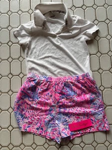 Girls Lilly Pulitzer Shorts NWT XL and shirt L puma - Picture 1 of 1