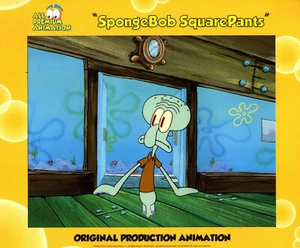 "FAVOLOSO" "IL MIGLIORE"! Spongebob Prod CEL + BONUS DWG "FOOLS IN APRILE" #10990 - Foto 1 di 5