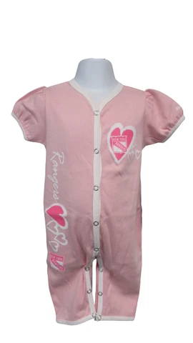New Minor-Cut New York Rangers Girls Infant 24 Month 24M Romper Creeper Pajamas Cover