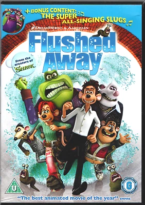 Flushed Away  - Kids DVD - U Rated - Animated Movie, Very Good - Image 1 of 2