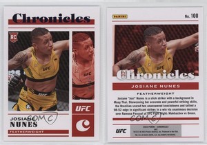 2023 Panini Chronicles UFC Rookies Purple /49 Josiane Nunes #100 Rookie RC