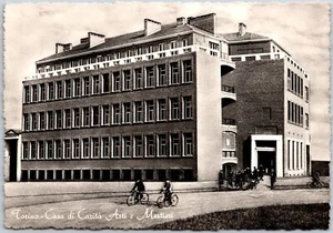 Torino Casa Di Carita Azti E Mestiere Turin Italien Echt Foto RPPC Postkarte - Bild 1 von 2