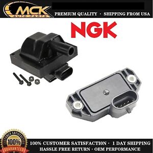 1x NGK Igniton Coil + 1x Ignition Control Module For Chevrolet GMC Astro Jimmy