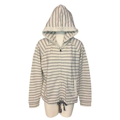 Sudadera con Capucha Lucky Brand Lucky Lotus Azul Marino Rayas Encaje Talla Grande Foto 1 de 4