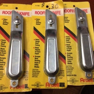 Lot Of 3 Ardell Heavy Duty roofing knives Knife . Roofing Hook Utility Blades - Picture 1 of 3