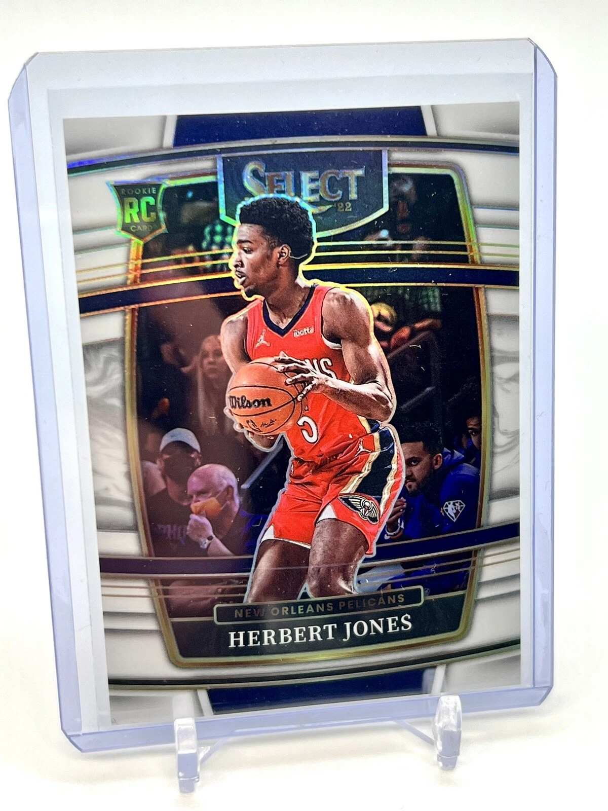 2021-22 Panini Select Basketball /149 Herbert Jones Concourse White Holo Rookie