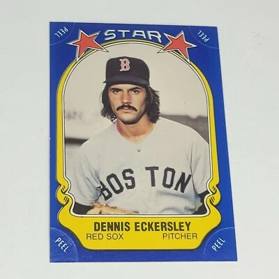 1981 Fleer Star Sticker Baseball #34 DENNIS ECKERSLEY Red Sox - Image 1 of 2