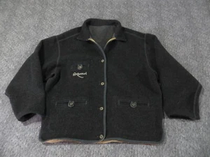 Chaqueta de lana reversible Oxbow vintage para hombre grande con botones gris - Imagen 1 de 11