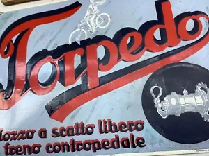 TORPEDO Insegna Smaltata - Foto 1 di 5