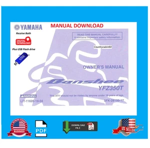 Owners Manual For 2001 - 2009 Yamaha Banshee YFZ350T - Picture 1 of 6