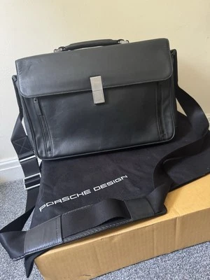 Porsche Design Briefcase Laptop Business Bag Leather CL2 - Image 1 of 4