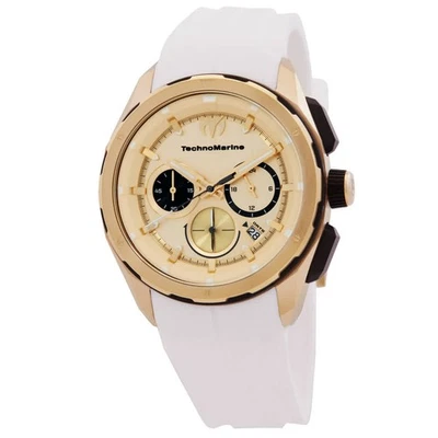 Reloj para hombre TechnoMarine Ocean cronógrafo GMT cuarzo esfera dorada TM-318101 Foto 1 de 3