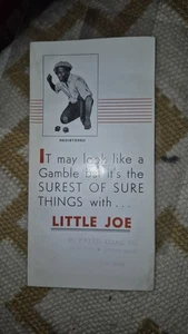 Little Joe Kohle Prospekt Trifold 40er Jahre Kohle Werbung - Bild 1 von 6
