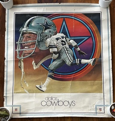 1979 Dallas Cowboys DAMAC Poster 23x25" Tony Dorsett Bob Lilly 86286 - Image 1 of 4