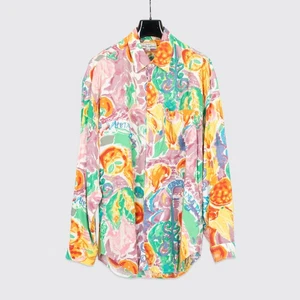 Guess by Georges Marciano Shirt XL Men Multicolor Floral Vintage Made in U.S.A. - Picture 1 of 4