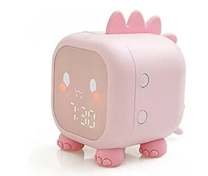 Square Digital LCD Desk Bedside Alarm Clock Cube Cute Clock Snooze Function - Picture 1 of 6