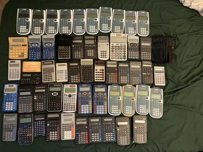 Lot of 52 Calculators Bus/Sci/Std - Not Working AS-IS Parts/Repair Some Vintage - Image 1 of 4