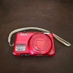 Cámara digital Nikon COOLPIX S6500 roja 16 MP 12x funciona pero lee el problema - Imagen 1 de 18