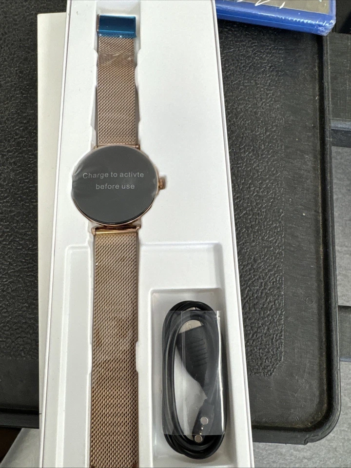 Reloj inteligente para mujer (respuesta/marcación) HD pulsera redonda impermeable 1,2 pulgadas Foto 1 de 1