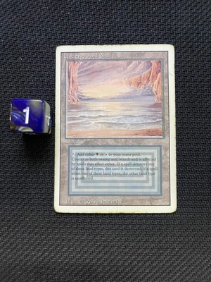 Underground Sea – Revised Edition – Dual Land – Vintage MTG – LP - Image 1 of 2
