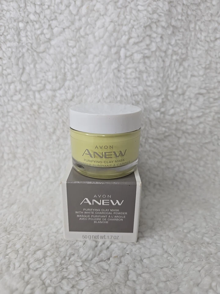 Avon Anew Purifying Clay Mask With White Charcoal Powder (NIB) Discontinued - Image 1 of 4