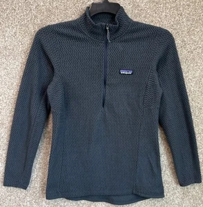 Patagonia Womens Smolder Blue R1 Air 1/2 Zip Pullover Fleece Size Medium 40250 - Picture 1 of 12