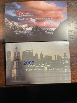 2007 P & D US Mint Uncirculated Set OGP Original BU - Image 1 of 2