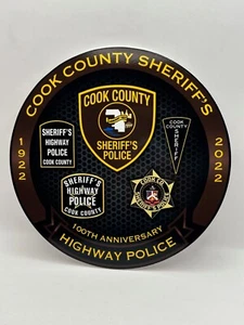 COOK COUNTY Sheriff's 100th Anniversary Highway Round logo - Picture 1 of 3