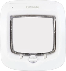 Microchip Cat Flap, Easy Installation, Battery Powered Pet Door with 4-Way Ma... - Picture 1 of 8