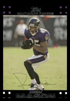 2007 Topps #120 Derrick Mason Baltimore Ravens - Image 1 of 2