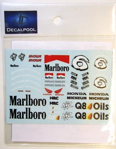 Decalpool 1/12 Honda NSR500 "M@rlboro" #6 Biaggi Japan GP '98 Decal Sheet DP001 - Picture 1 of 4