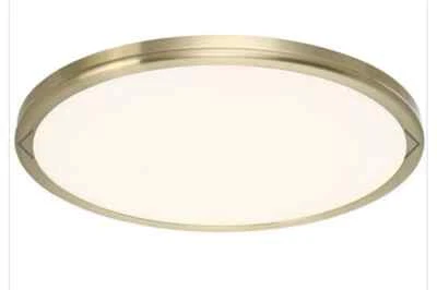 Luz de techo LED de 15 pulgadas de montaje empotrado Wac Lighting FM-4615-30-BR - latón cepillado Foto 1 de 3