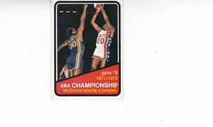 1972-1973 Topps Basketball #243 ABA Championship Game 3 McGinnis - Picture 1 of 1