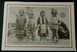Cheyenne Wyoming Young Sioux Indians, Cheyenne Frontier Days carta bordo bianco - Foto 1 di 2