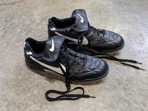 Nike Air Tiempo Pro Black Indoor US 13 Eu 47.5 football soccer boots cleats - Picture 1 of 12