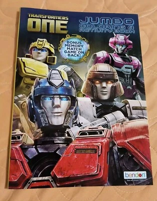 Transformers One Jumbo Coloring & Activity Book Tear & Share Pages 🆕 Free Ship! - Image 1 of 4