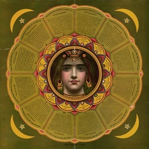 1904 Adivino Arte Impresión Astrología Signos Lectura 11x11 Arte de Pared Impresión Decoración - Imagen 1 de 4