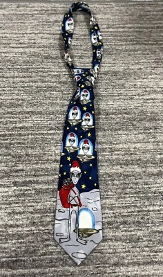 Everyday Moon 外星人新奇圣诞领带状况 UFO 可调节 — 第 1/4 张图片