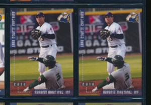 Lot (2) 2010 Grandstand #13 Argenis Martinez Lake County Captains (FS34) SWSW6