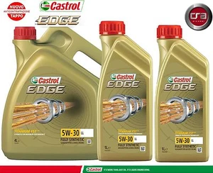 6 LT ENGINE OIL CASTROL EDGE 5W30 FST CUTTING LONGLIFE (LL) VW 504.00 507.00 - Picture 1 of 1